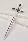Zircon 925 Sterling Silver Sword Single Ear Jacket Earring Earrings - Tophatter Daily Deals