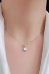 Opal Round Pendant Chain Necklace Opal - Tophatter Daily Deals