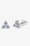 Moissanite 925 Sterling Silver Stud Earrings Silver One Size Moissanite - Tophatter Daily Deals