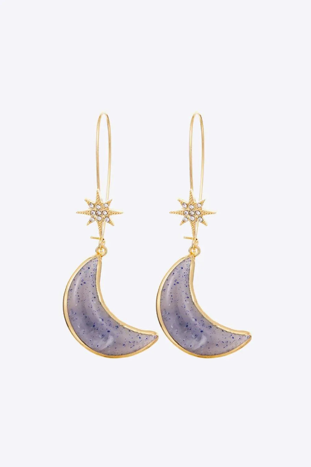 5-Pair Wholesale Resin Moon Drop Earrings Earrings - Tophatter Daily Deals