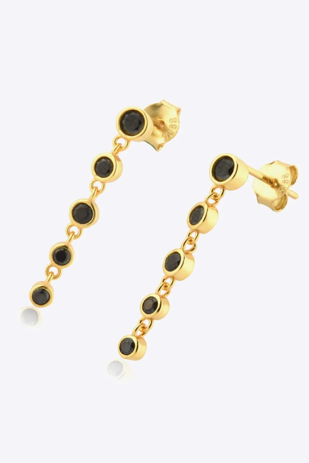 Inlaid Zircon 925 Sterling Silver Earrings Earrings - Tophatter Daily Deals