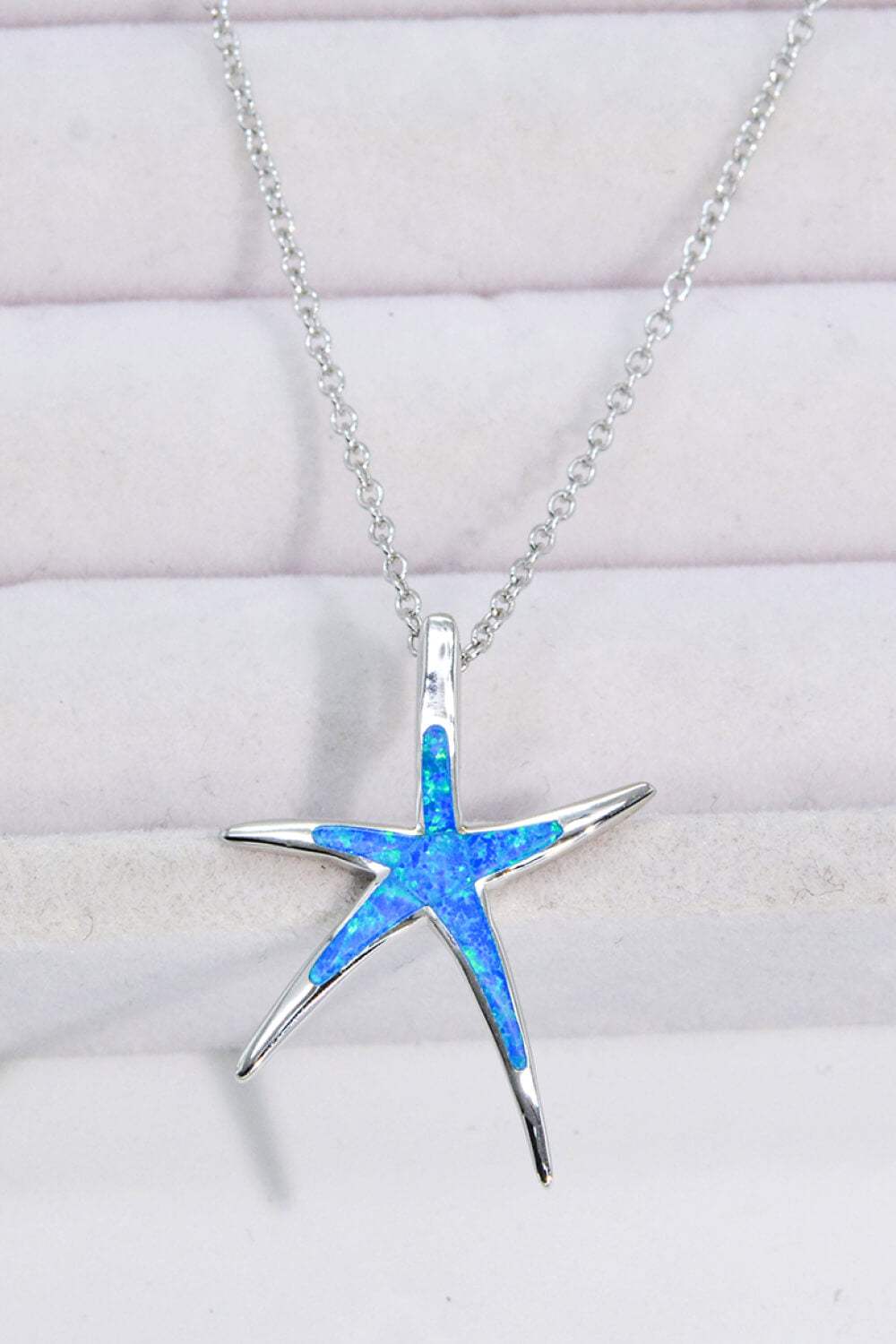 Opal Starfish Pendant Necklace Opal - Tophatter Daily Deals