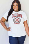 Simply Love Full Size GEORGIA Graphic T-Shirt Bleach Women's T-Shirts - Tophatter Daily Deals