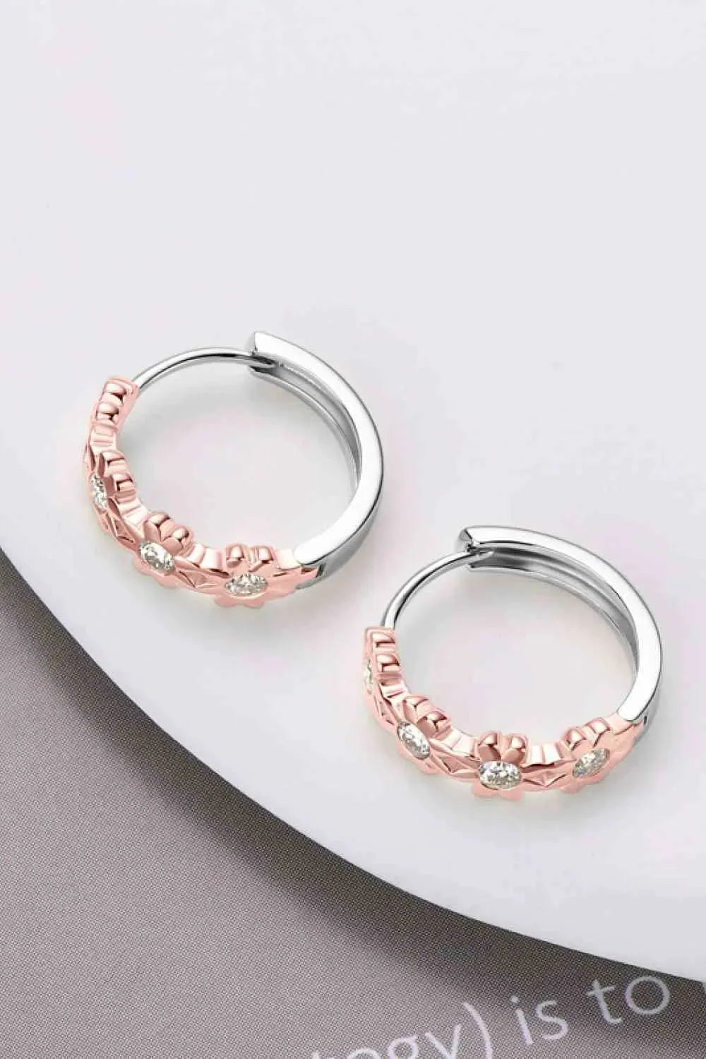 Moissanite 925 Sterling Silver Huggie Earrings Moissanite - Tophatter Daily Deals