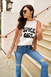 Simply Love Full Size SPICE GIRL Short Sleeve T-Shirt Women's T-Shirts - Tophatter Daily Deals