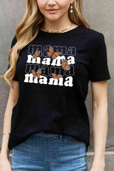 Simply Love MAMA Butterfly Graphic Cotton T-Shirt Women's T-Shirts - Tophatter Daily Deals