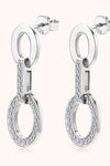 Moissanite 925 Sterling Silver Earrings Moissanite - Tophatter Daily Deals