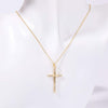 Stainless Steel Inlaid Zircon Cross Necklace Style D One Size Necklaces - Tophatter Daily Deals