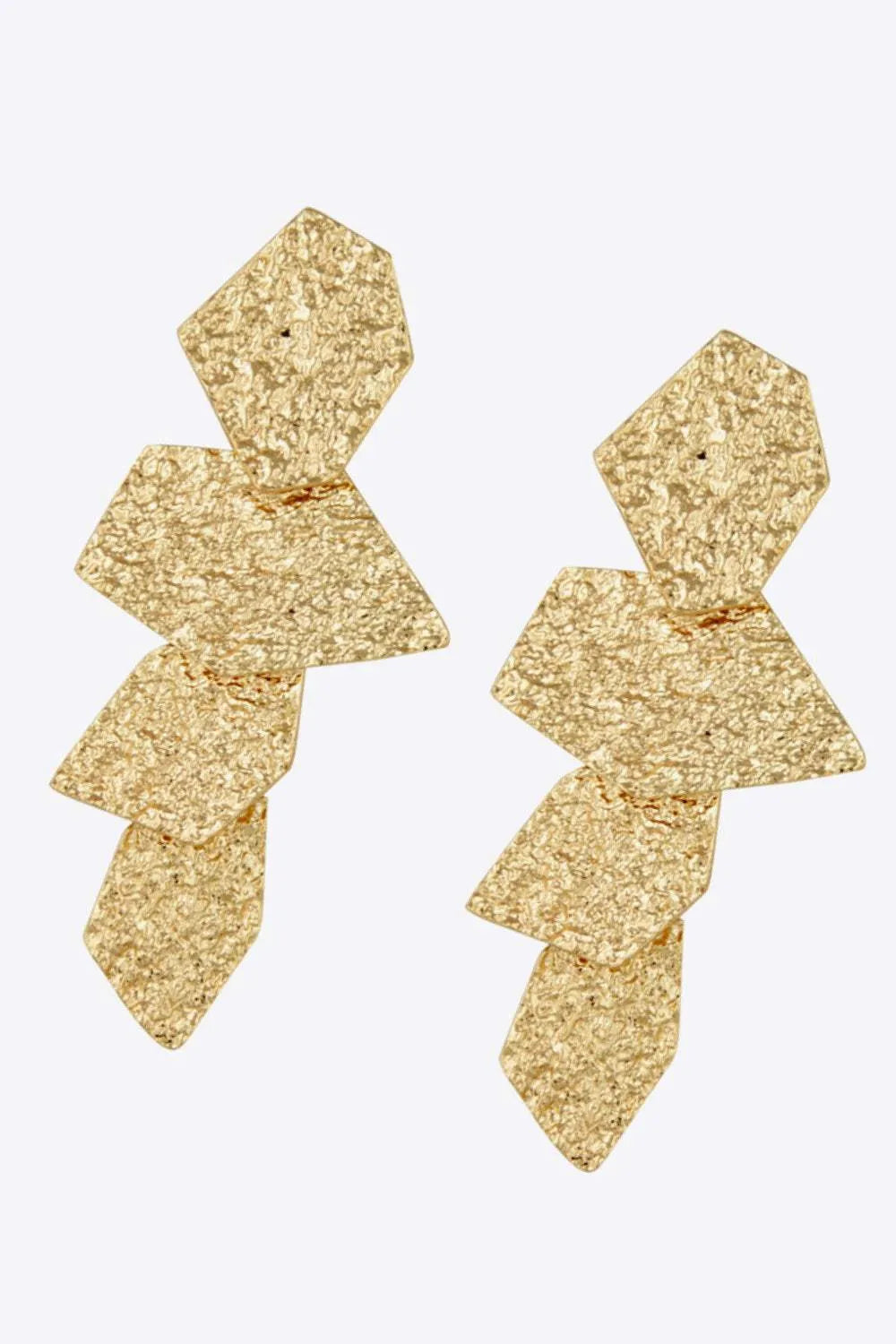 18K Gold-Plated Irregular Earrings Earrings - Tophatter Daily Deals