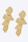 18K Gold-Plated Irregular Earrings Earrings - Tophatter Daily Deals