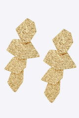 18K Gold-Plated Irregular Earrings Earrings - Tophatter Daily Deals