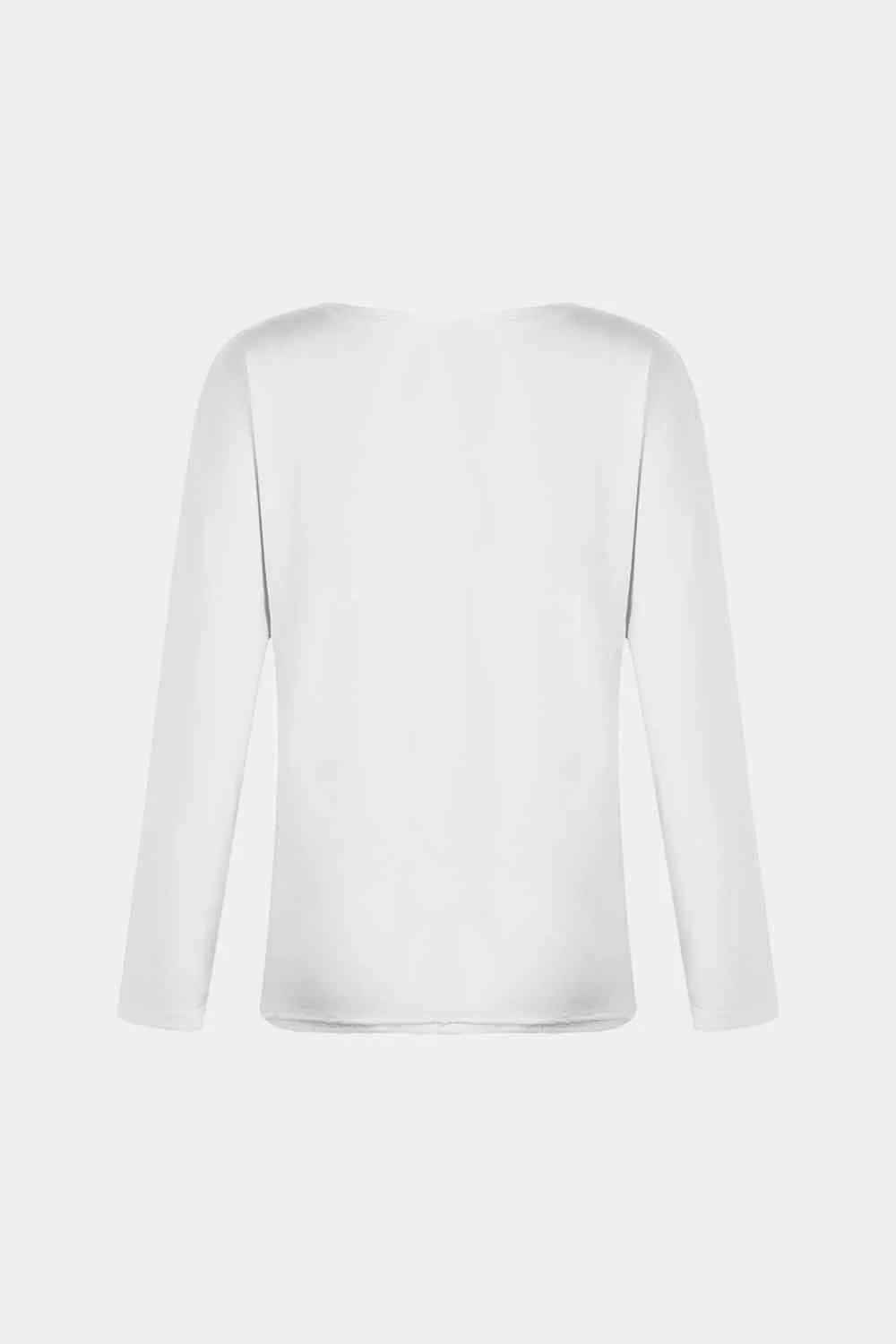 V-Neck Long Sleeve T-Shirt Women's T-Shirts - Tophatter Daily Deals