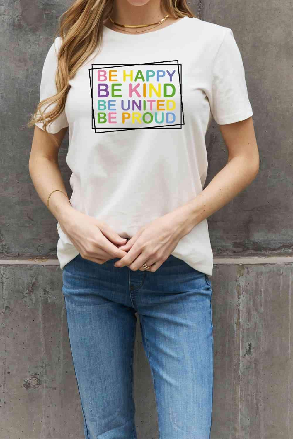 Simply Love Full Size Slogan Graphic Cotton Tee Women's T-Shirts - Tophatter Daily Deals