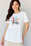 Simply Love Full Size THANKFUL Graphic T-Shirt Women's T-Shirts - Tophatter Daily Deals