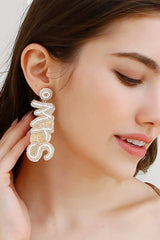 MRS Dangle Earrings Gold One Size Earrings - Tophatter Daily Deals