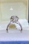 2 Carat Moissanite 925 Sterling Silver Ring Moissanite - Tophatter Daily Deals