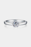 Moissanite 925 Sterling Silver Solitaire Ring Moissanite - Tophatter Daily Deals