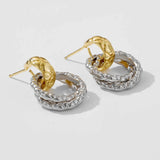 925 Sterling Silver Twisted Drop Earrings Earrings - Tophatter Daily Deals