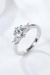 Loyal Love 1 Carat Moissanite Platinum-Plated Ring - Tophatter Shopping Deals