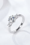 Loyal Love 1 Carat Moissanite Platinum-Plated Ring Moissanite - Tophatter Daily Deals