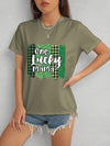 ONE LUCKY MAMA Round Neck T-Shirt Women's T-Shirts - Tophatter Daily Deals