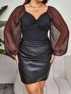 Plus Size Sweetheart Neck Balloon Sleeve Blouse Blouses - Tophatter Daily Deals