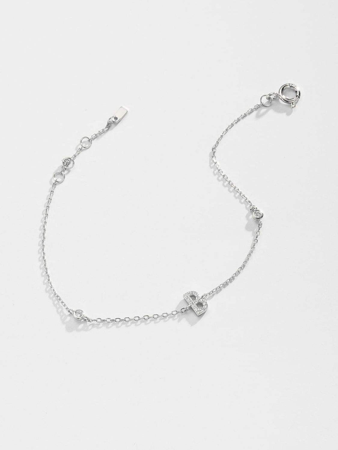 A To F Zircon 925 Sterling Silver Bracelet Bracelets - Tophatter Daily Deals