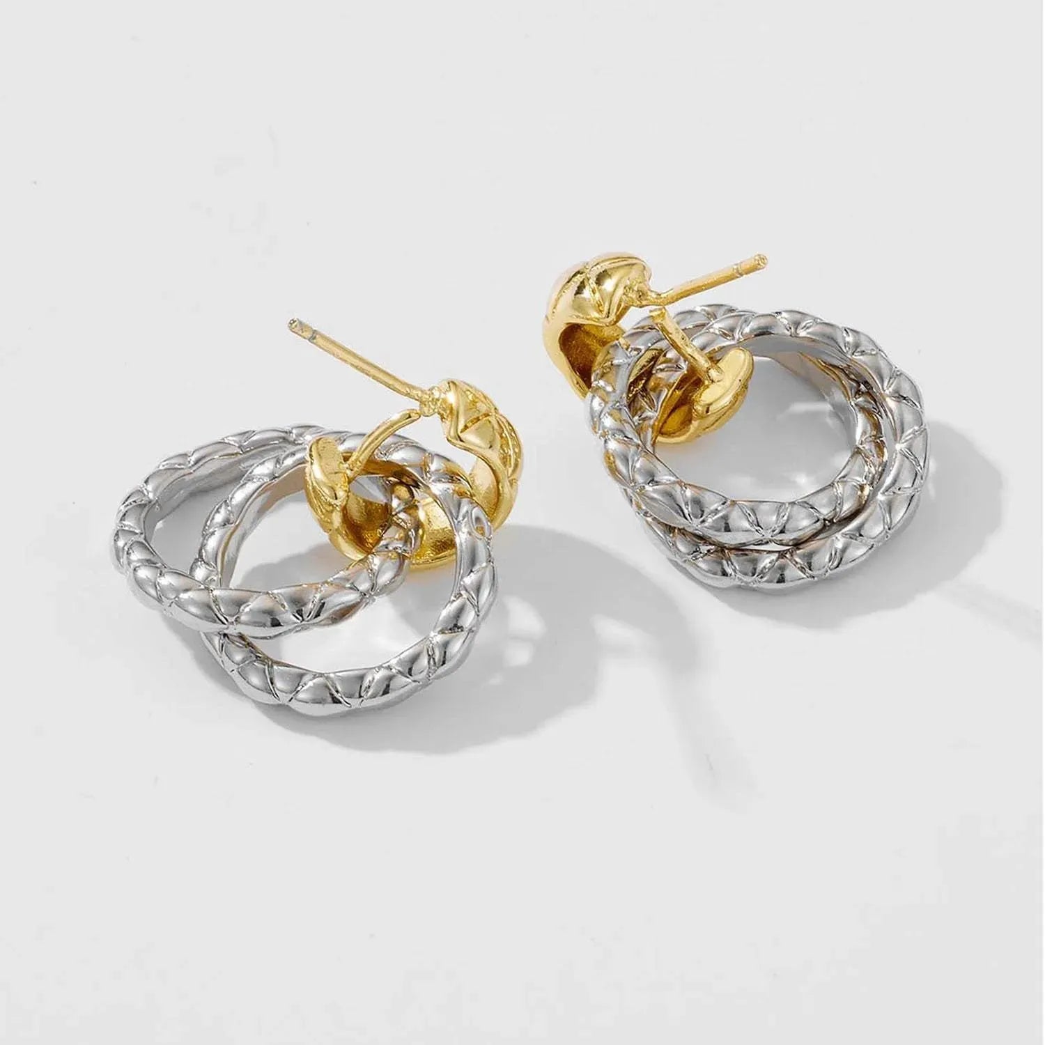 925 Sterling Silver Twisted Drop Earrings Earrings - Tophatter Daily Deals