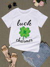 LUCK CHARMER Round Neck T-Shirt Women's T-Shirts - Tophatter Daily Deals