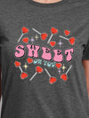 SWEET ON YOU Round Neck Short Sleeve T-Shirt Women's T-Shirts - Tophatter Daily Deals