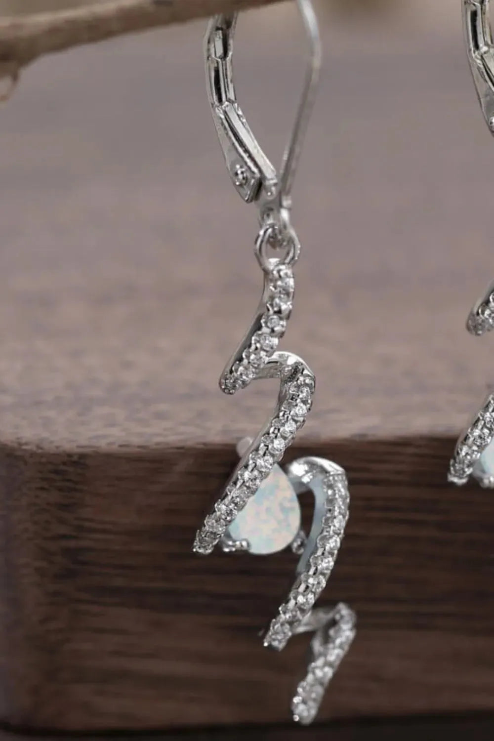 Twisted Opal Drop Earrings Opal - Tophatter Daily Deals