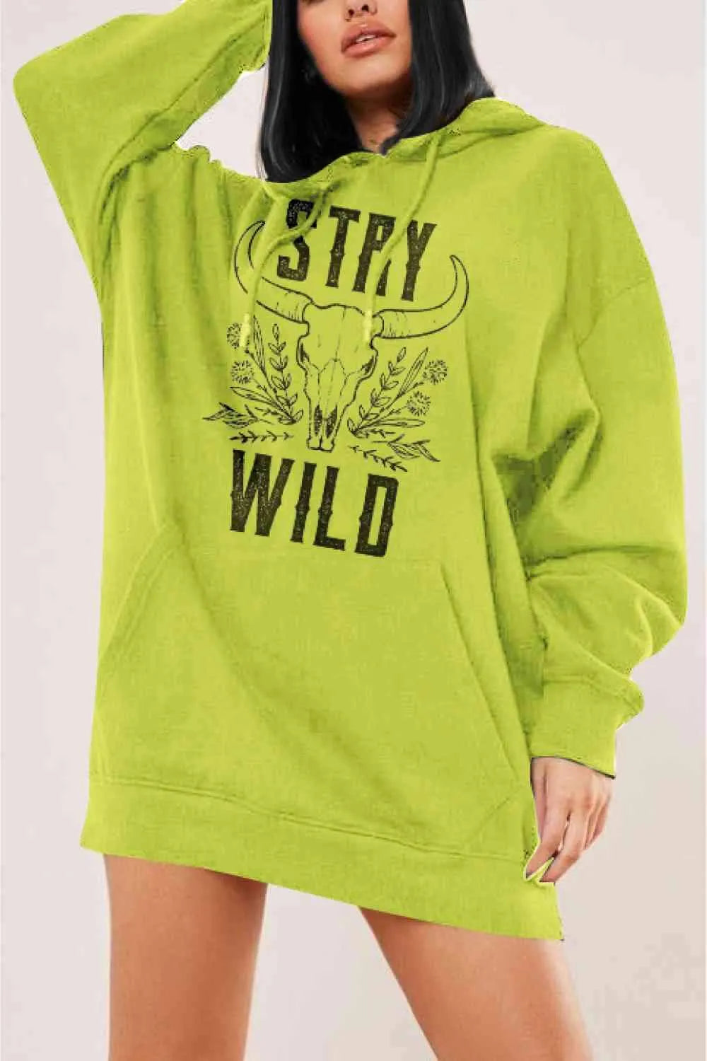 Simply Love Simply Love Full Size STAY WILD Graphic Hoodie - Tophatter Daily Deals