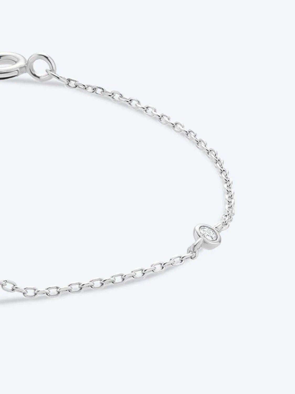 Q To U Zircon 925 Sterling Silver Bracelet Bracelets - Tophatter Daily Deals