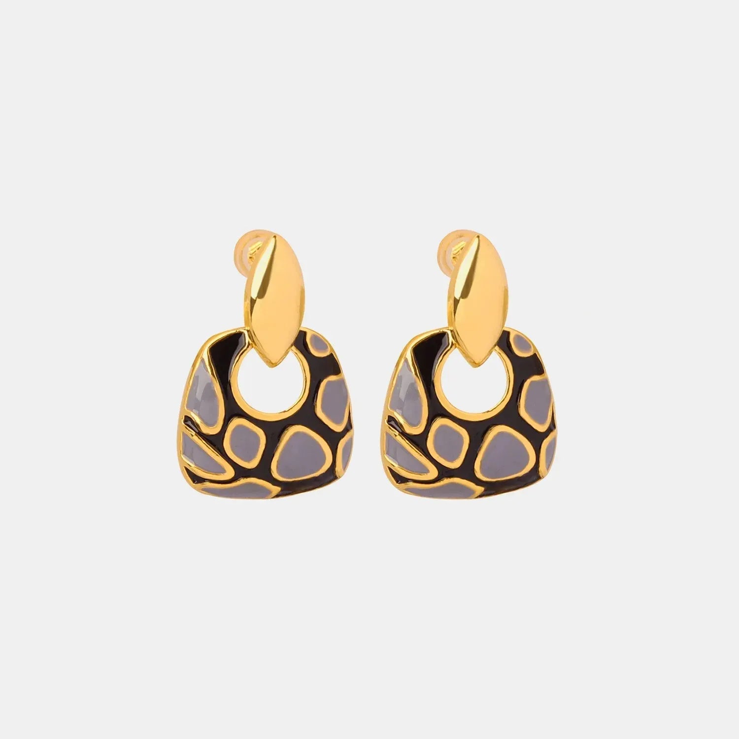 Copper Oil Drip Earrings Earrings - Tophatter Daily Deals