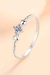 Adored Moissanite Heart 925 Sterling Silver Ring Moissanite - Tophatter Daily Deals