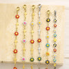 Flower & Cross Stainless Steel Bracelet Bracelets - Tophatter Daily Deals