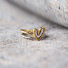 Heart Shape Irregular 925 Sterling Silver Ring Rings - Tophatter Daily Deals