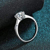 1 Carat Moissanite 925 Sterling Silver Ring Moissanite - Tophatter Daily Deals