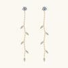 1.38 Carat Moissanite 925 Sterling Silver Leaf Earrings - Tophatter Shopping Deals