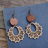 Geometric Cutout Dangle Earrings Sand One Size Earrings - Tophatter Daily Deals