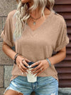 V-Neck Short Sleeve T-Shirt Women's T-Shirts - Tophatter Daily Deals