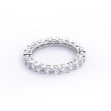 2 Piece Zircon 925 Sterling Silver Ring Rings - Tophatter Daily Deals