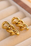 Stainless Steel Chain Earrings Earrings - Tophatter Daily Deals