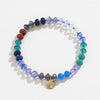 Copper Glass Bead Charm Bracelet Bracelets - Tophatter Daily Deals