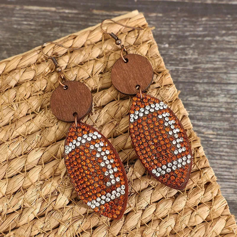 Rhinestone Dangle Earrings Earrings - Tophatter Daily Deals