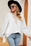 V-Neck Long Sleeve T-Shirt Women's T-Shirts - Tophatter Daily Deals