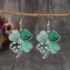 Lucky Clover Acrylic Dangle Earrings Gum Leaf One Size Earrings - Tophatter Daily Deals