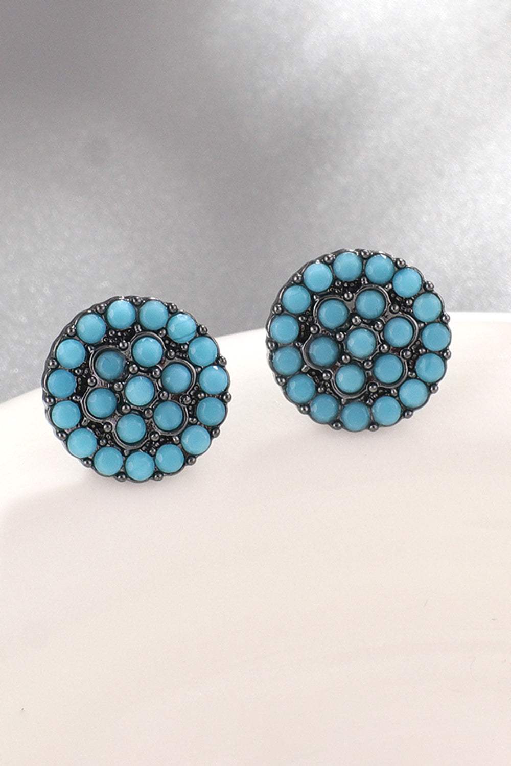 Turquoise Stud Earrings Earrings - Tophatter Daily Deals