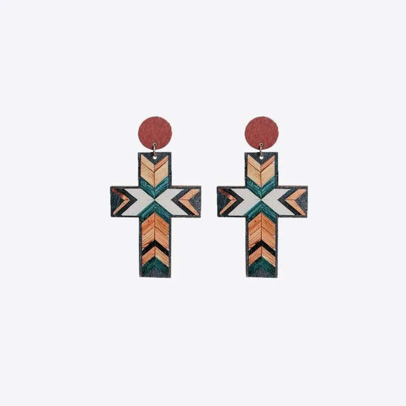 Cross Drop Earrings Earrings - Tophatter Daily Deals