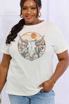 Simply Love Full Size Bull Cactus Graphic Cotton Tee - Tophatter Daily Deals